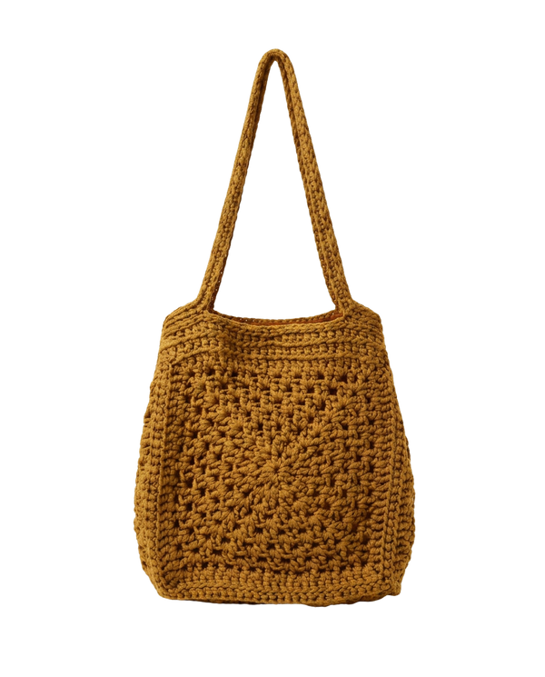 BOLSA CROCHET MOSTARDA