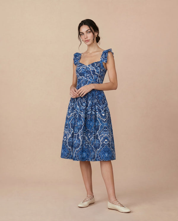 VESTIDO ÉCLORE MIDI ESTAMPADO