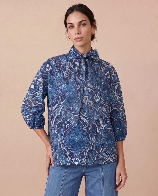 BLUSA ÉCLORE ESTAMPADA MANGA LONGA