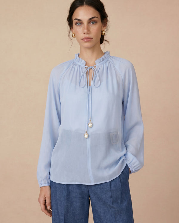 BLUSA COPPÉLIA AZUL CLARO