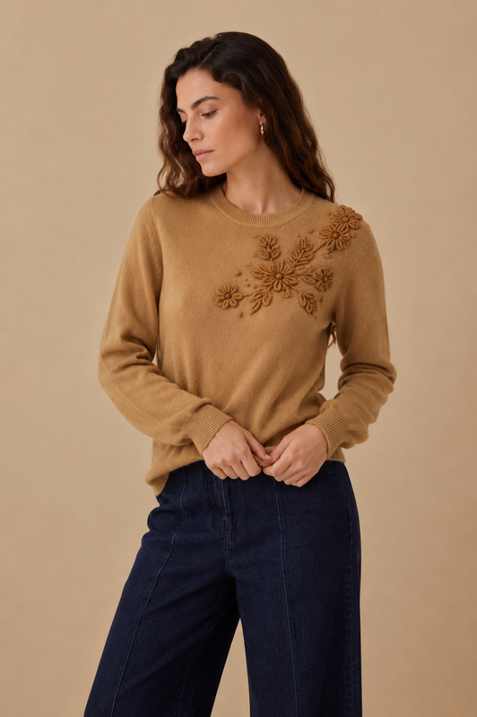 TRICOT CASHMERE NELIA MARRON