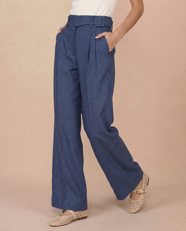 CALÇA MOLDURA AZUL MARINHO