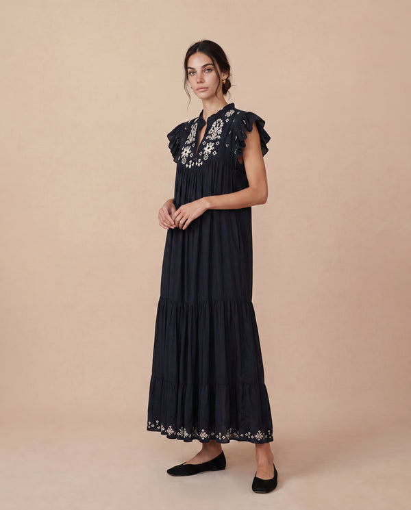 VESTIDO CIDA LONGO PRETO