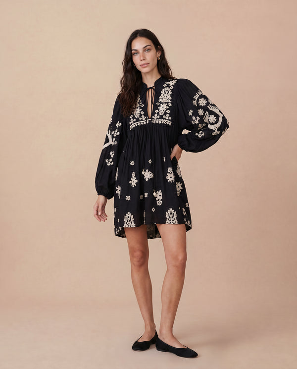 VESTIDO CIDA CURTO PRETO