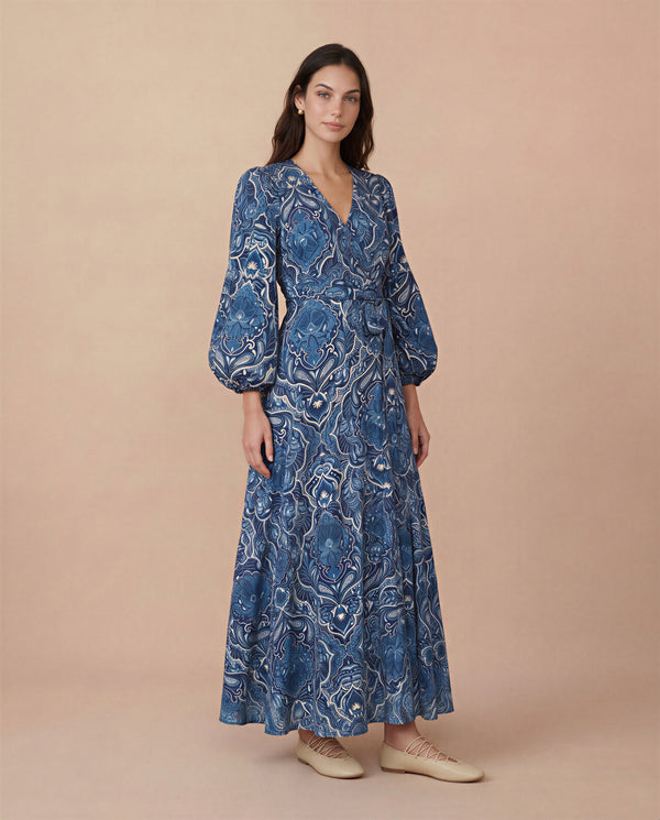 VESTIDO ÉCLORE LONGO ESTAMPADO